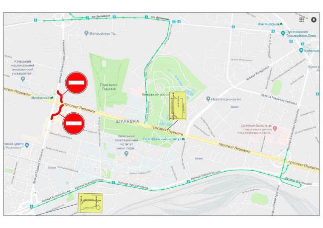 У Києві завтра перекриють з’їзди Шулявського шляхопроводу