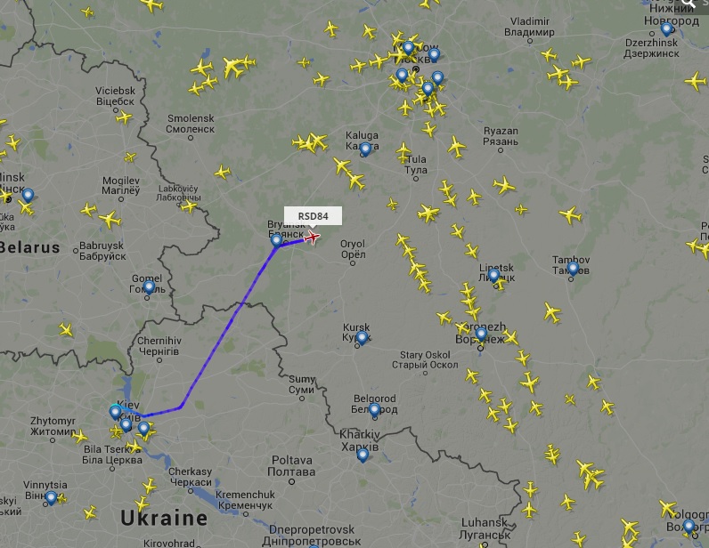 літак с ГРУшниками вже над територією РФ літак, ГРУ