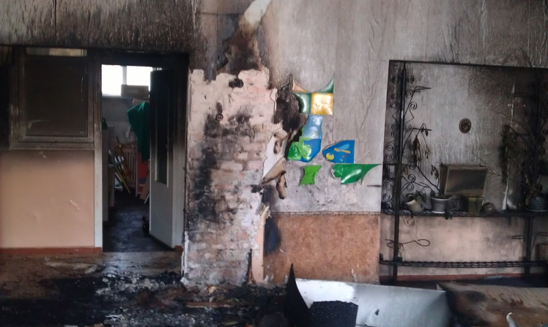 У Донецькій області горів дитячий садочок