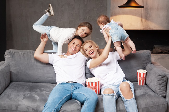 Лілія Ребрик з сім'єю