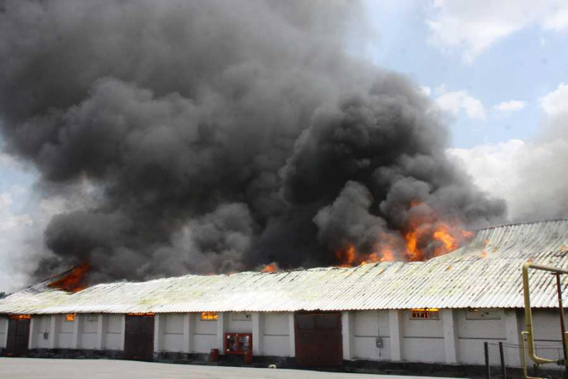 Пожар на зернохранилище в Винницкой области ликвидирован, - ГСЧС