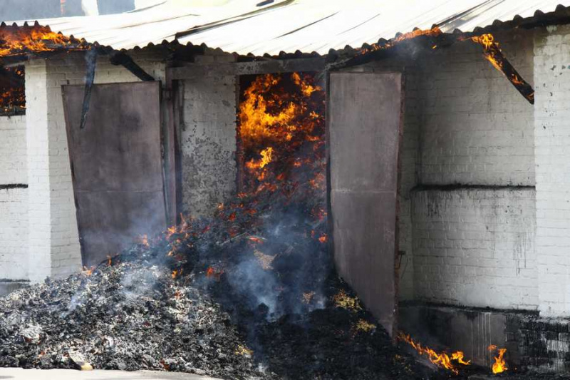 Пожар на зернохранилище в Винницкой области ликвидирован, - ГСЧС