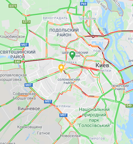 Транспортный коллапс в Киеве: ситуация на дорогах после закрытия метро