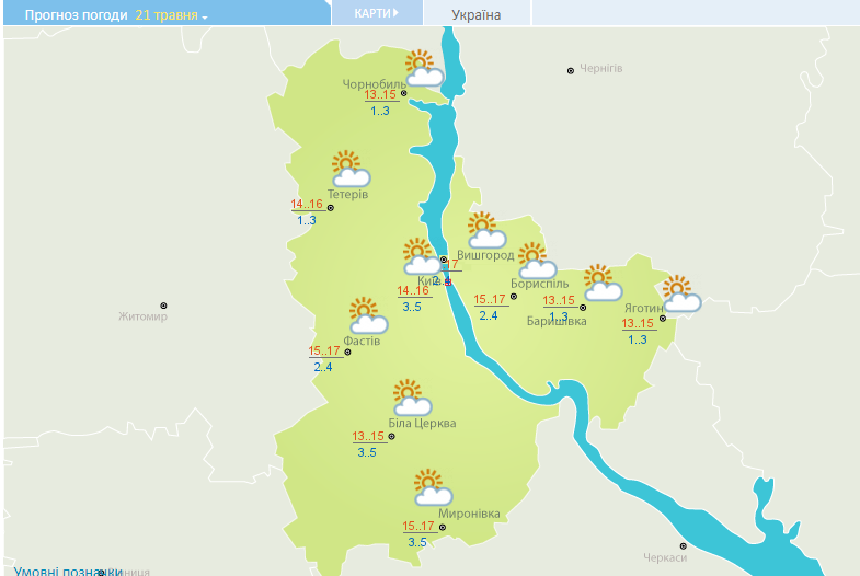 Сухо та тепло до +18: прогноз погоди на сьогодні