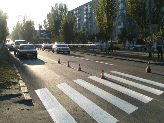 место ДТП в Николаеве