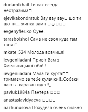 Лесю Никитюк у відвертому вбранні порівняли з пантерою