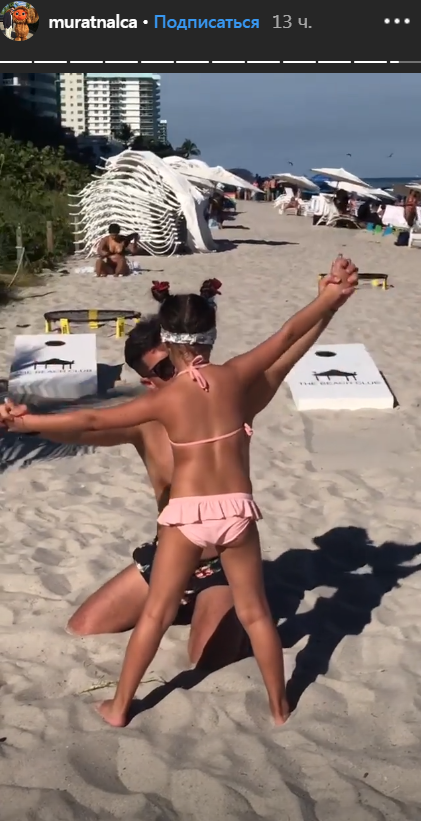 Поки мама відпочиває: чоловік Лорак показав, як проводить час з донькою в Майамі