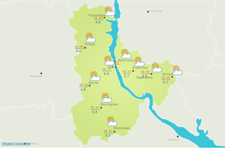 Схід України накриють дощі