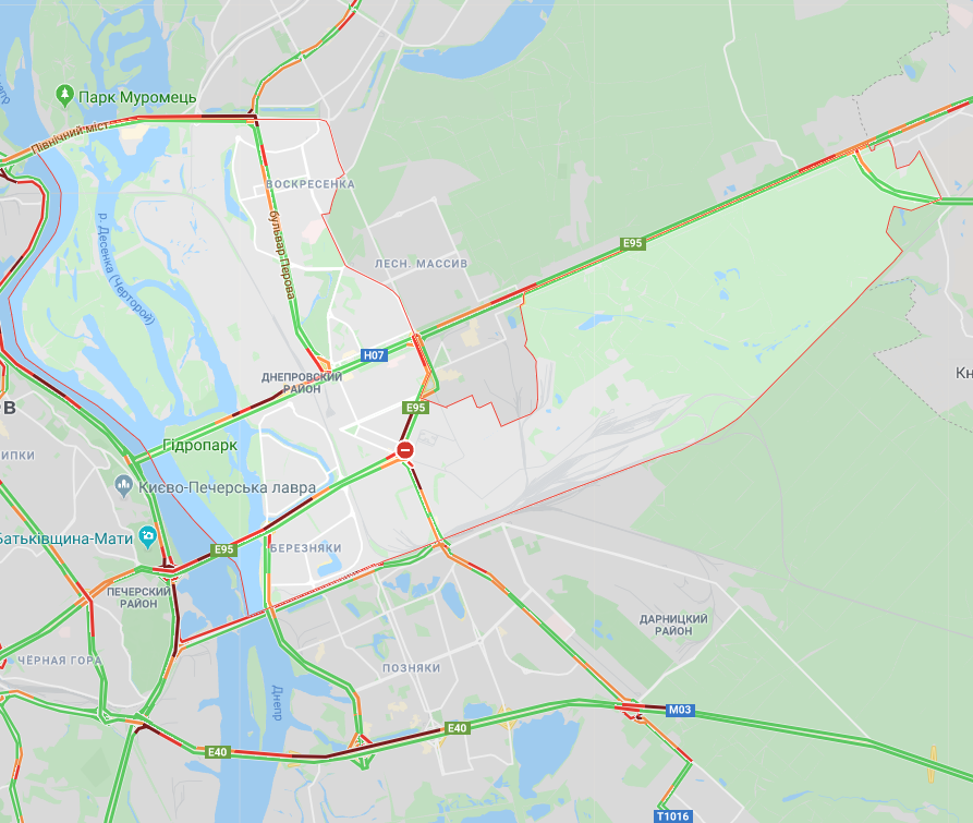 Киев сковали пробки