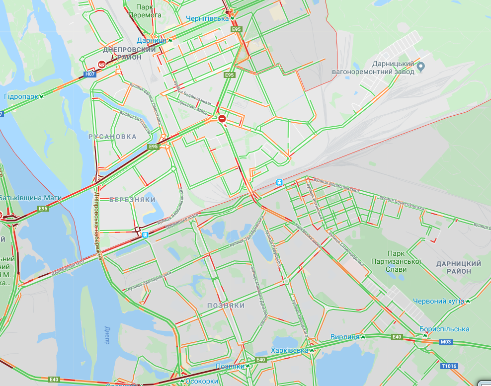 Киев сковали пробки