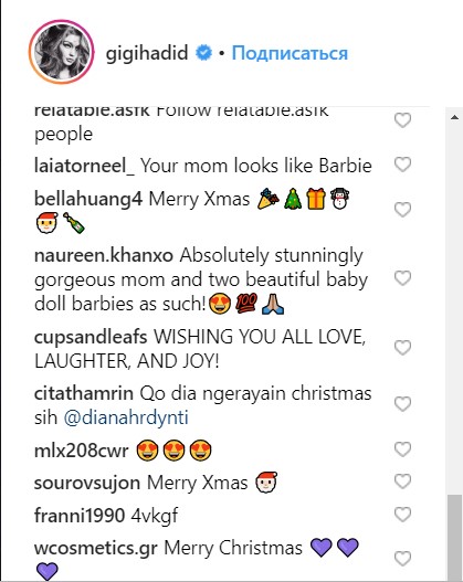 "Барби и куколки": Джиджи Хадид очаровала архивным фото с мамой