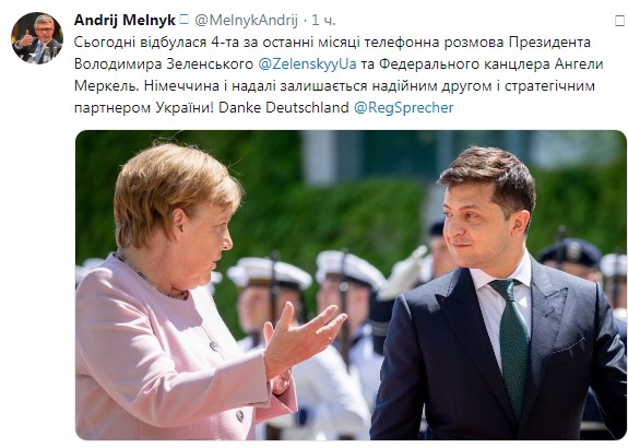 Зеленский провел телефонный разговор с Меркель