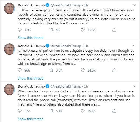 Трамп назвал своим долгом разобраться в ситуации с Байденом и Шокиным