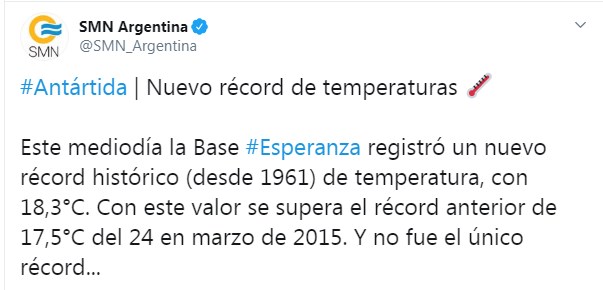 На Антарктиді зафіксували новий температурний рекорд