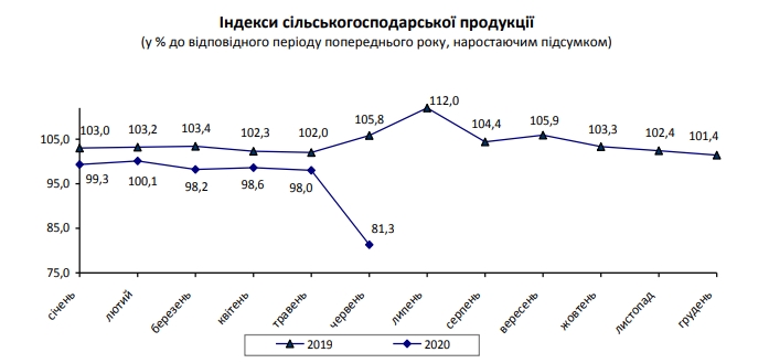 Главная экспортная отрасль Украины сократила производство почти на 20%