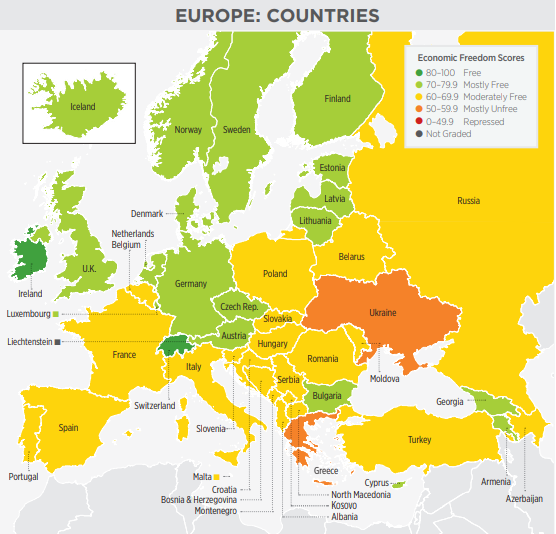 Україна піднялася у глобальному рейтингу економічної свободи
