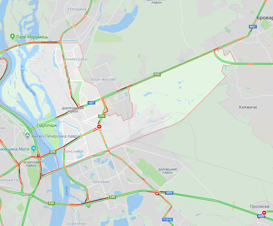 Киев сковали пробки