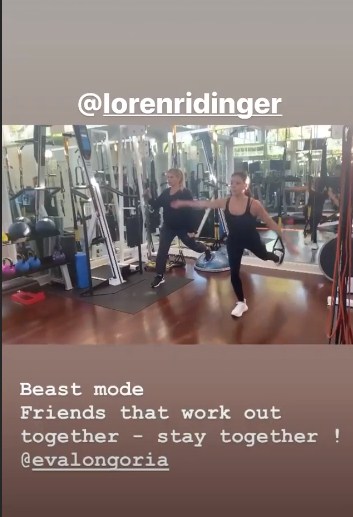 За дело! Ева Лонгория показала любимые упражнения для стройных ног и упругих ягодиц