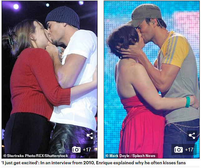 &quot;Успокойся, Энрике&quot;: поцеловавшая Иглесиаса украинка стала героиней британских СМИ
