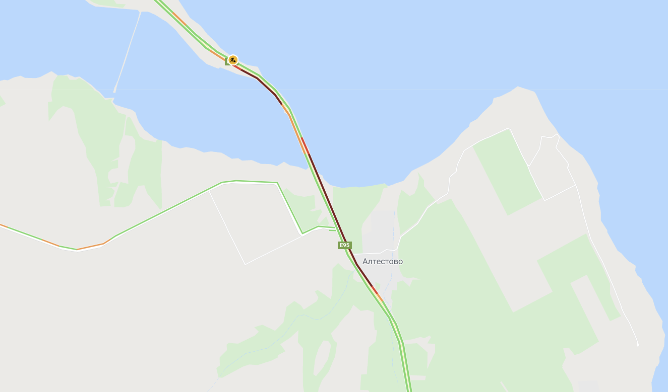 На виїзді з Одеси утворився великий затор