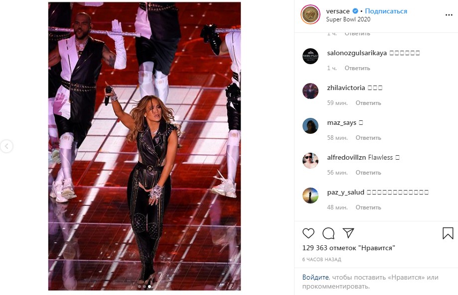 Дженнифер Лопес превзошла Шакиру и сменила 4 наряда за 12 минут на Суперкубке-2020