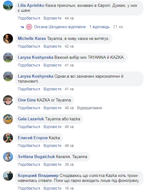 Украинцы назвали фаворитов Евровидения 2019: кто эти люди