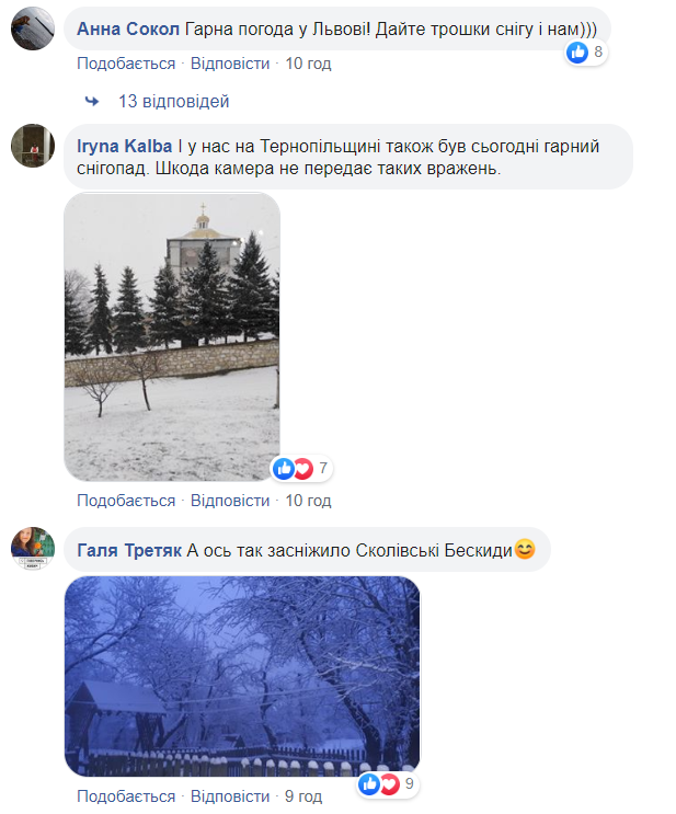 Украину засыпает снегом: появились впечатляющие фото