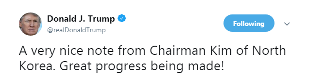 Трамп опубликовал письмо Ким Чен Ына