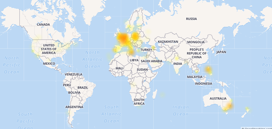 У Facebook Messenger стався збій