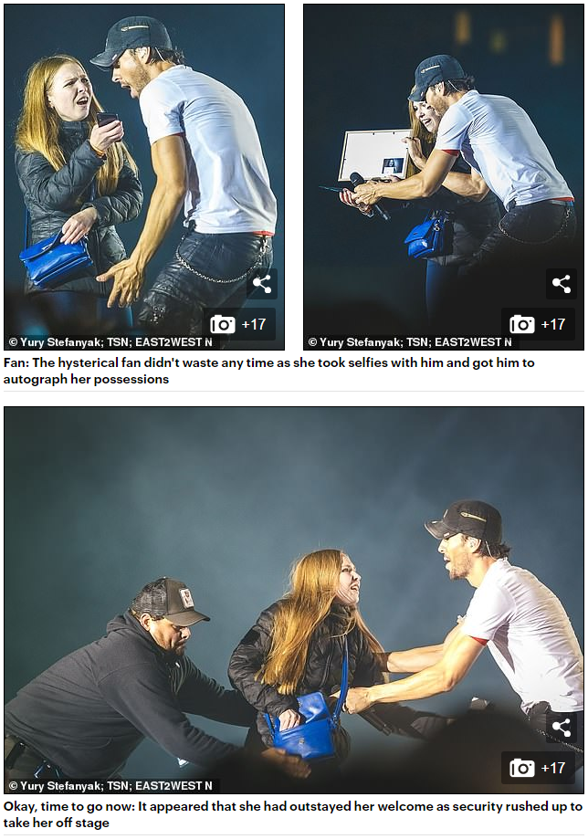 &quot;Успокойся, Энрике&quot;: поцеловавшая Иглесиаса украинка стала героиней британских СМИ