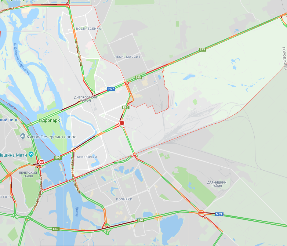 Київ скували пробки