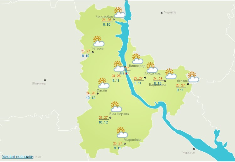 Дощі, на заході та до +27 градусів: якою буде погода в Україні сьогодні