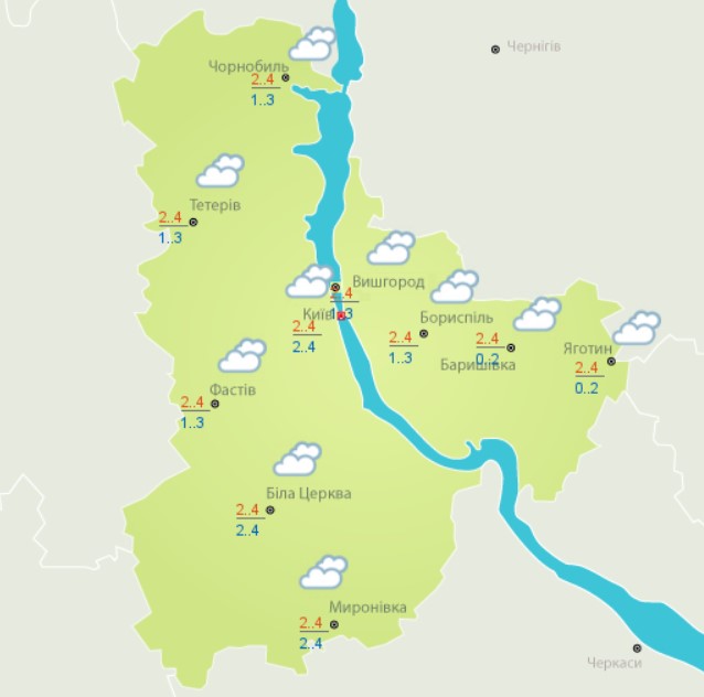 Нічні заморозки і місцями сніг: прогноз погоди на сьогодні