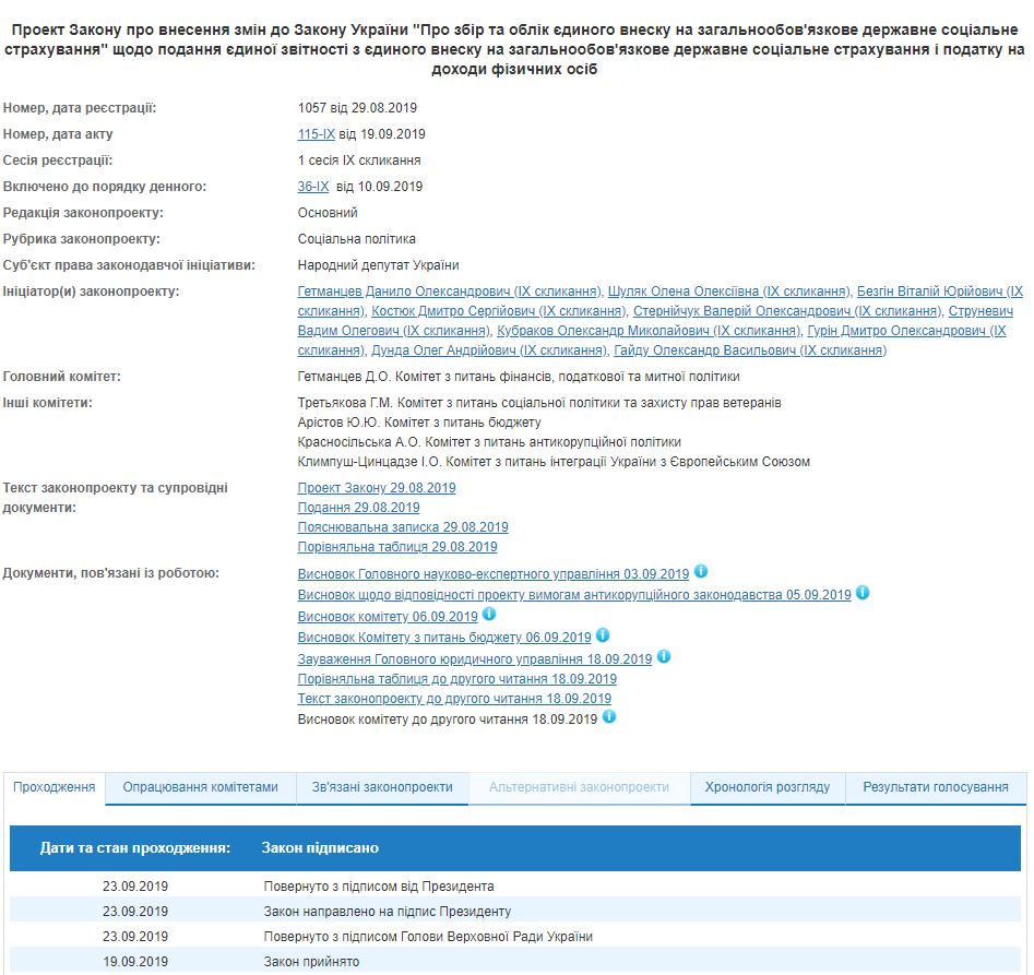 Зеленський схвалив введення єдиного рахунку для сплати податків