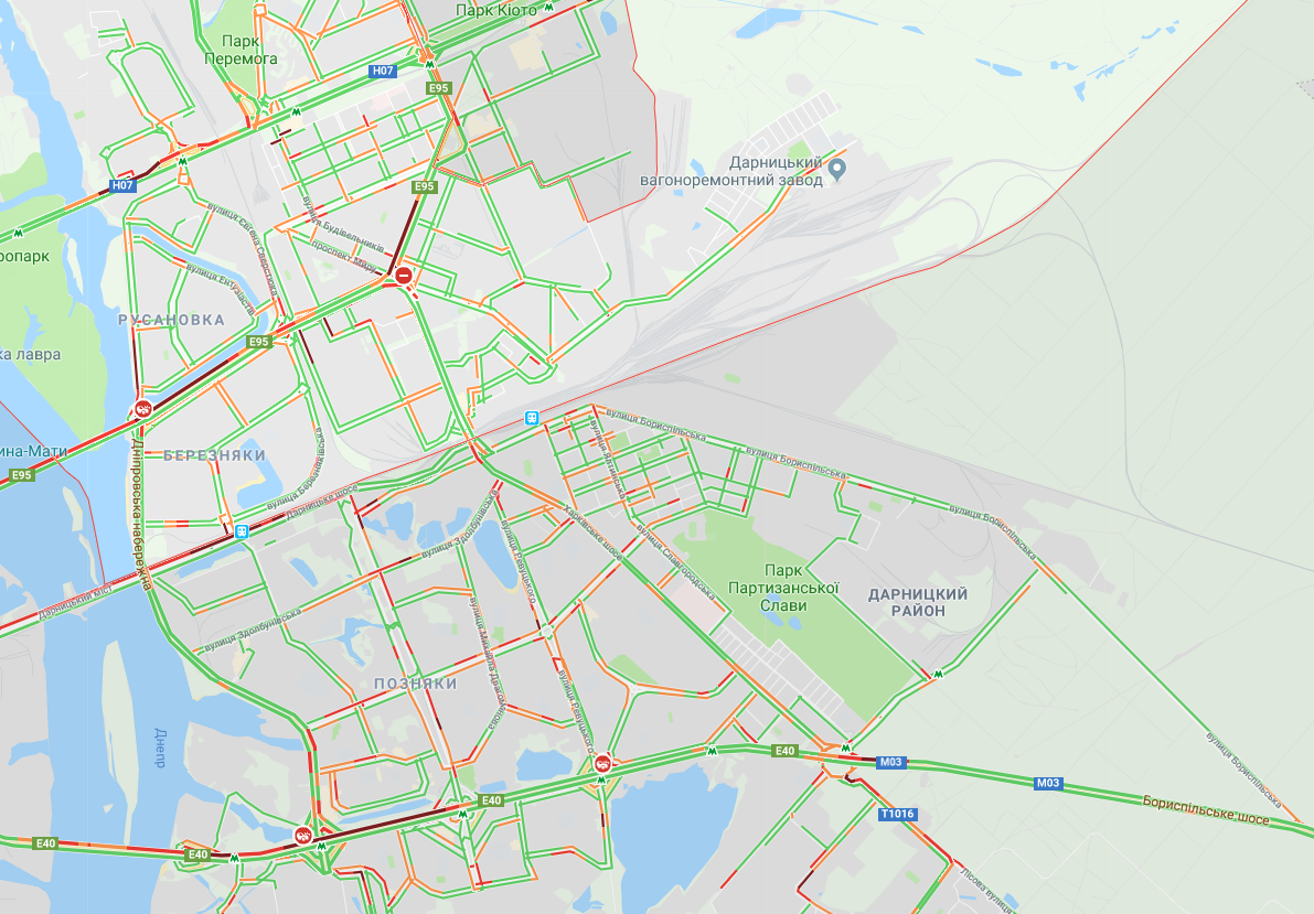 Киев сковали пробки