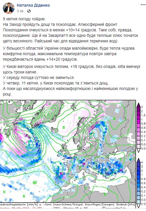 Погода в Україні: синоптик дала невтішний прогноз на тиждень