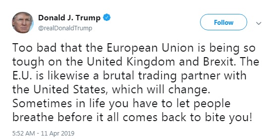 Трамп раскритиковал отношение ЕС к Британии из-за Brexit