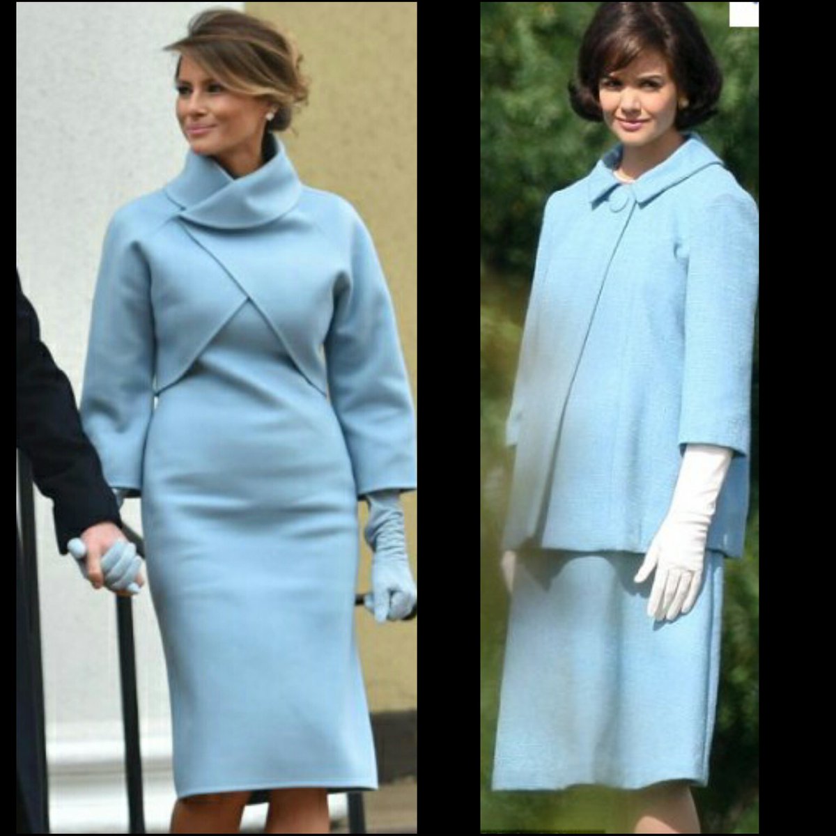 Меланья Трамп &quot;скопировала&quot; легендарный наряд Жаклин Кеннеди