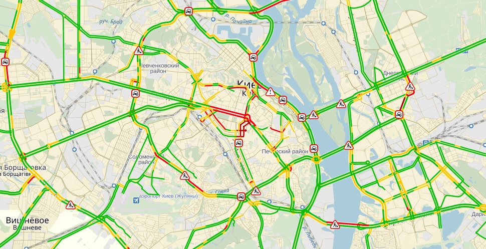 пробки, киев