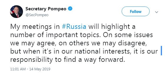 Помпео заявил о разногласиях перед переговорами в России