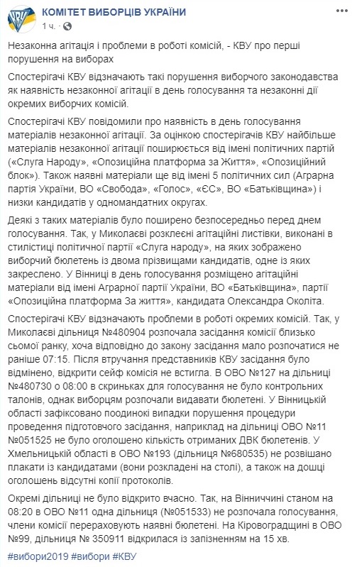 Выборы в Раду: как прошло голосование