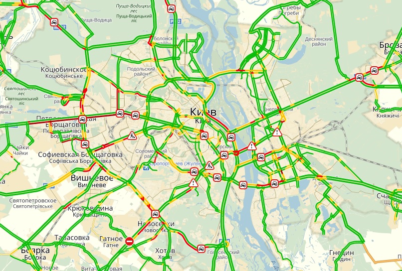 пробки, київ