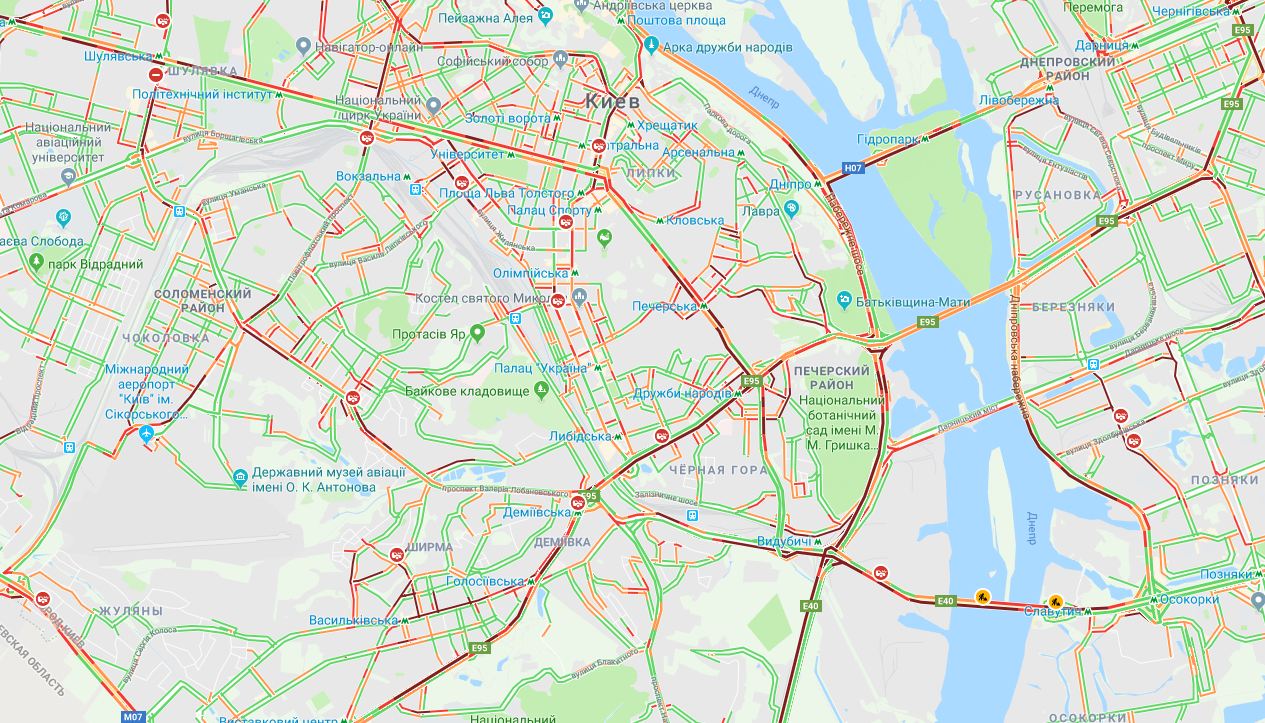 Київ другий день поспіль накриває ураган