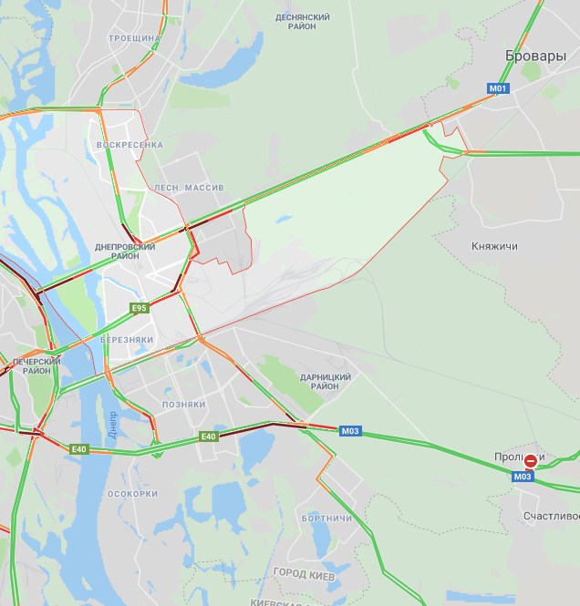 В Киеве образовались многочисленные пробки