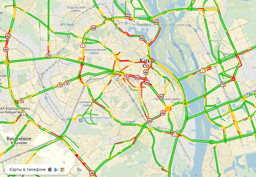 пробки, київ