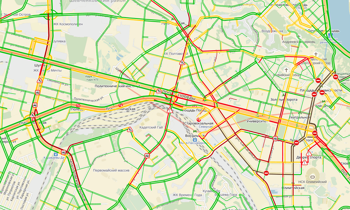 пробки в Киеве