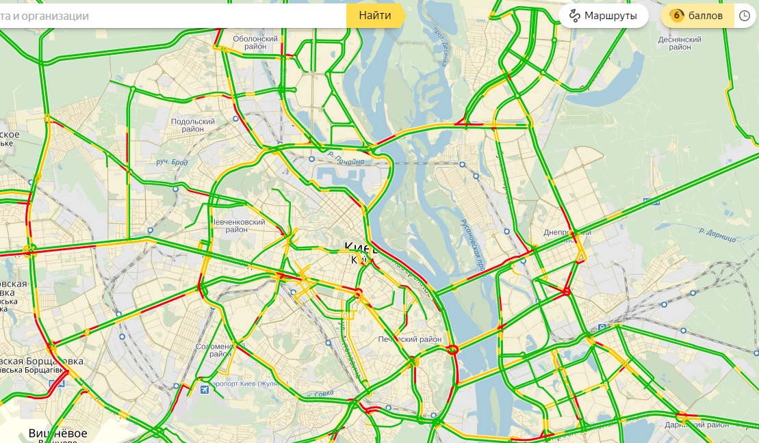 пробки, київ