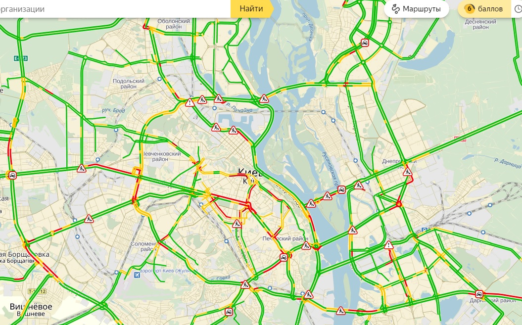 пробки, київ