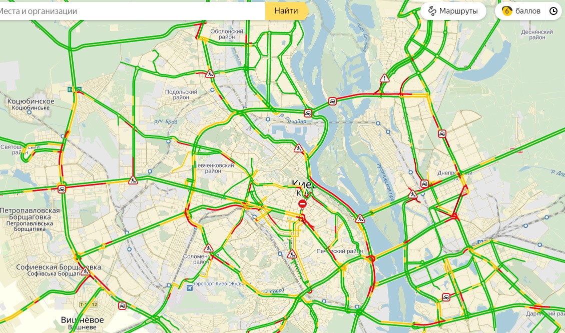 пробки, київ