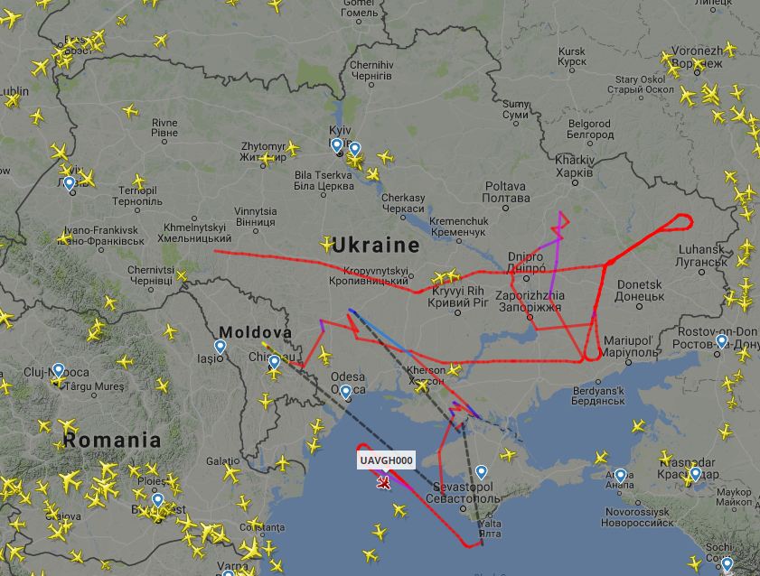 Над Україною зафіксувано політ безпілотника США